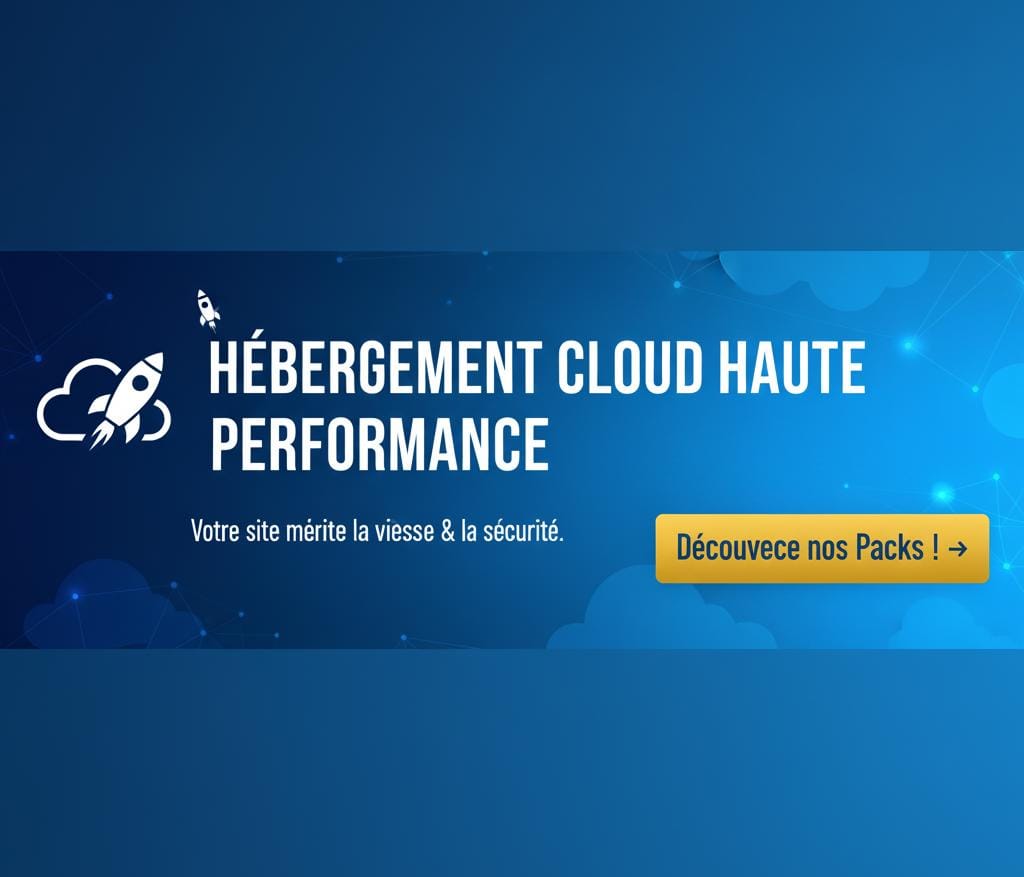 Bannière Hébergement Cloud Haute Performance EBV-SARL